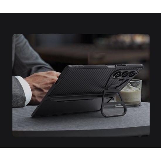 Husa Nillkin CamShield Prop (Slot S Pen) pentru Samsung Galaxy Z Fold 7, Neagra (Lentilă Transparentă) (Bakr, 57983127794) by www.silkase.ro