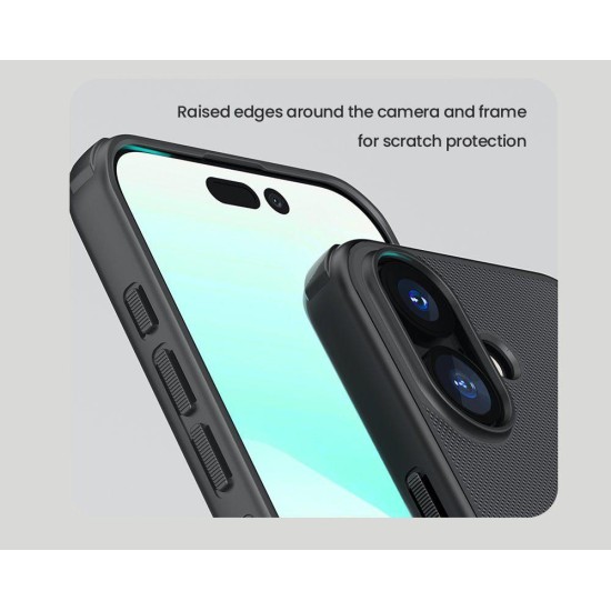 Husă spate Nillkin Super Frosted PRO pentru Apple iPhone 17 Negru (Bakr, 57983127595) by www.silkase.ro