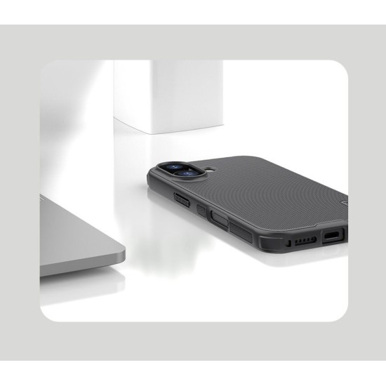 Husă spate Nillkin Super Frosted PRO pentru Apple iPhone 17 Negru (Bakr, 57983127595) by www.silkase.ro