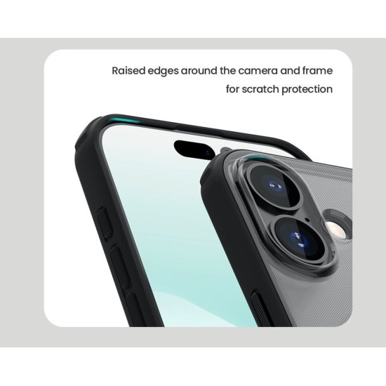 Husa Nillkin Super Frosted PRO pentru Apple iPhone 17, Transparentă (Negru) Husa Nillkin Super Frosted PRO pentru Apple iPhone 17, Transparentă (Negru) (Bakr, 57983127596) by www.silkase.ro