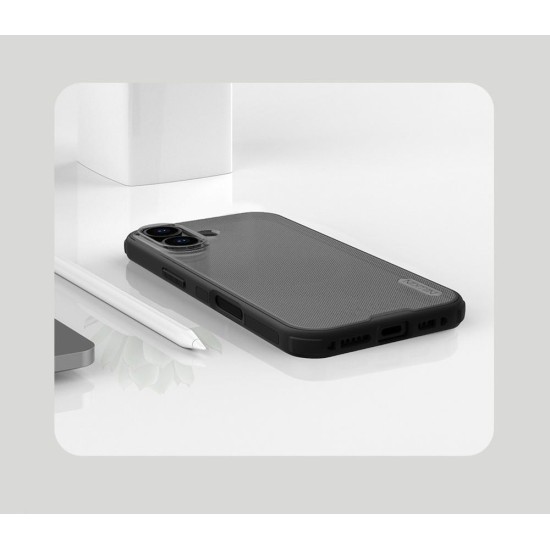 Husa Nillkin Super Frosted PRO pentru Apple iPhone 17, Transparentă (Negru) Husa Nillkin Super Frosted PRO pentru Apple iPhone 17, Transparentă (Negru) (Bakr, 57983127596) by www.silkase.ro