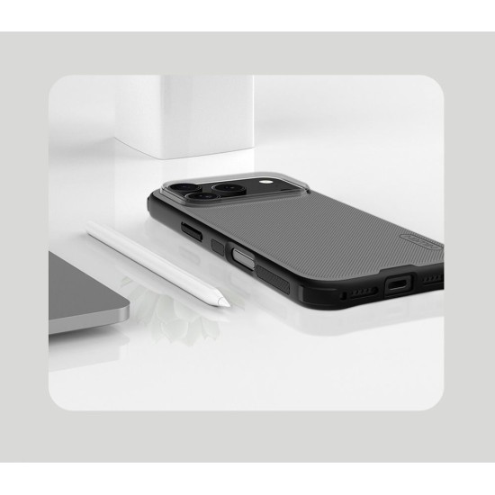 Husa Nillkin Super Frosted PRO pentru Apple iPhone 17 Pro, Transparentă (Negru) Husa Nillkin Super Frosted PRO pentru Apple iPhone 17 Pro, Transparentă (Negru) (Bakr, 57983127600) by www.silkase.ro