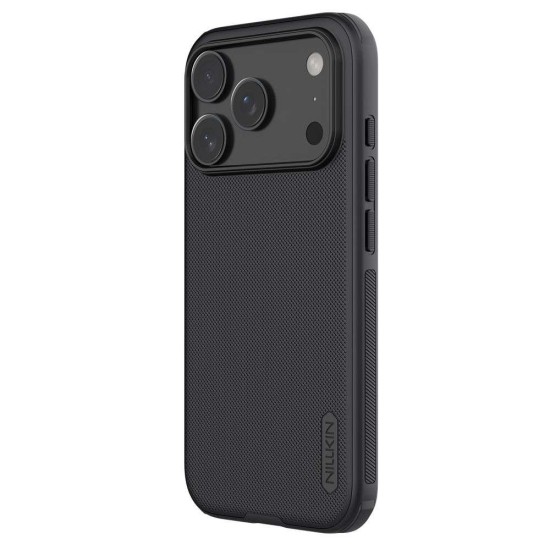 Husa Nillkin Super Frosted PRO pentru Apple iPhone 17 Pro Max, Neagra (Bakr, 57983127601) by www.silkase.ro