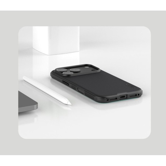 Husa Nillkin Super Frosted PRO pentru Apple iPhone 17 Pro Max, Neagra (Bakr, 57983127601) by www.silkase.ro