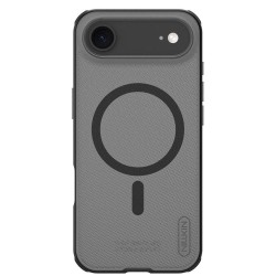 Husa Nillkin Super Frosted PRO Magnetică (MagSafe) pentru Apple iPhone Air, Transparentă (Negru)
