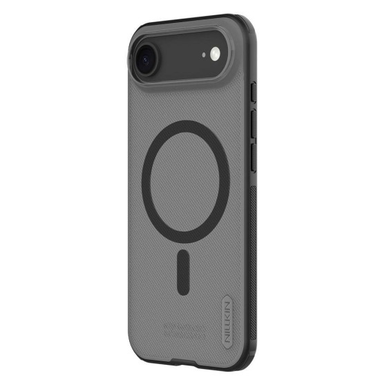 Husa Nillkin Super Frosted PRO Magnetică (MagSafe) pentru Apple iPhone Air, Transparentă (Negru) (Bakr, 57983127615) by www.silkase.ro