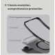 Husa Nillkin Super Frosted PRO Magnetică (MagSafe) pentru Apple iPhone Air, Transparentă (Negru) (Bakr, 57983127615) by www.silkase.ro