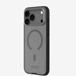 Husa Nillkin Super Frosted PRO Magnetică (MagSafe) pentru Apple iPhone 17 Pro Max/18 Pro Max, Transparentă (Negru)