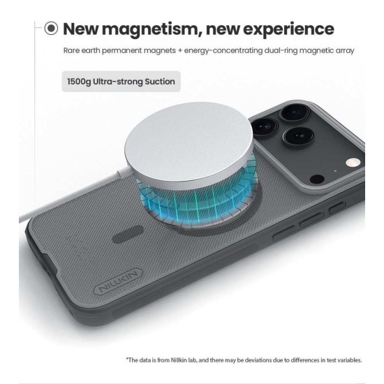 Husa Nillkin Super Frosted PRO Magnetică (MagSafe) pentru Apple iPhone 17 Pro Max, Transparentă (Negru) Husa Nillkin Super Frosted PRO Magnetică (MagSafe) pentru Apple iPhone 17 Pro Max, Transparentă (Negru) (Bakr, 57983127619) by www.silkase.ro