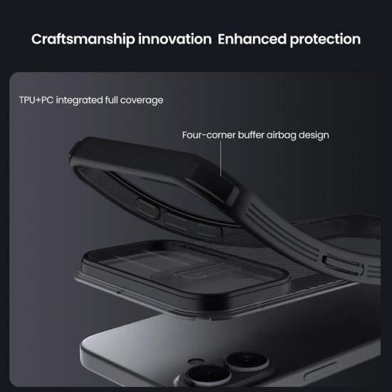 Husa Nillkin CamShield PRO pentru iPhone 17, Transparentă (Negru) Husa Nillkin CamShield PRO pentru iPhone 17, Transparentă (Negru) (Bakr, 57983127559) by www.silkase.ro