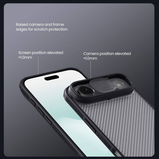 Husa Nillkin CamShield PRO pentru iPhone Air, Transparentă (Negru) (Bakr, 57983127561) by www.silkase.ro