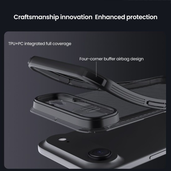 Husa Nillkin CamShield PRO pentru iPhone Air, Transparentă (Negru) (Bakr, 57983127561) by www.silkase.ro