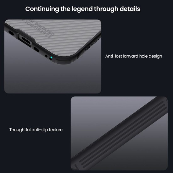 Husa Nillkin CamShield PRO pentru iPhone Air, Transparentă (Negru) (Bakr, 57983127561) by www.silkase.ro