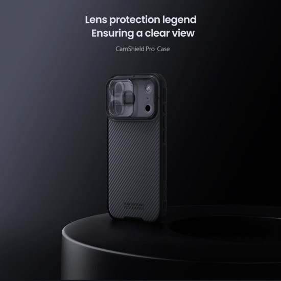 Husa Nillkin CamShield PRO pentru iPhone 17 Pro, Transparentă (Negru) Husa Nillkin CamShield PRO pentru iPhone 17 Pro, Transparentă (Negru) (Bakr, 57983127563) by www.silkase.ro