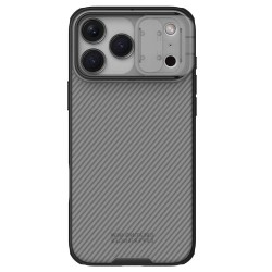 Husa Nillkin CamShield PRO pentru iPhone 17 Pro Max, Transparentă (Negru)