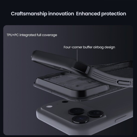 Husa Nillkin CamShield PRO pentru iPhone 17 Pro Max, Transparentă (Negru) Husa Nillkin CamShield PRO pentru iPhone 17 Pro Max, Transparentă (Negru) (Bakr, 57983127565) by www.silkase.ro