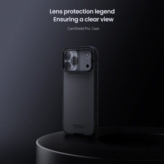 Husa Nillkin CamShield PRO pentru iPhone 17 Pro Max, Transparentă (Negru) Husa Nillkin CamShield PRO pentru iPhone 17 Pro Max, Transparentă (Negru) (Bakr, 57983127565) by www.silkase.ro
