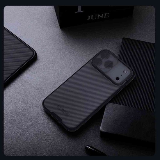Husa Nillkin CamShield PRO pentru iPhone 17 Pro Max, Transparentă (Negru) Husa Nillkin CamShield PRO pentru iPhone 17 Pro Max, Transparentă (Negru) (Bakr, 57983127565) by www.silkase.ro
