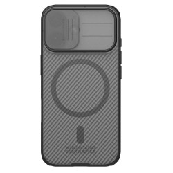 Husa Nillkin CamShield PRO Magnetică (MagSafe) pentru iPhone 17, Transparentă (Negru)