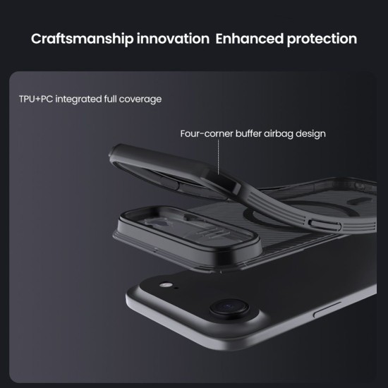 Husa Nillkin CamShield PRO Magnetică (MagSafe) pentru iPhone Air, Transparentă (Negru) Husa Nillkin CamShield PRO Magnetică (MagSafe) pentru iPhone Air, Transparentă (Negru) (Bakr, 57983127578) by www.silkase.ro