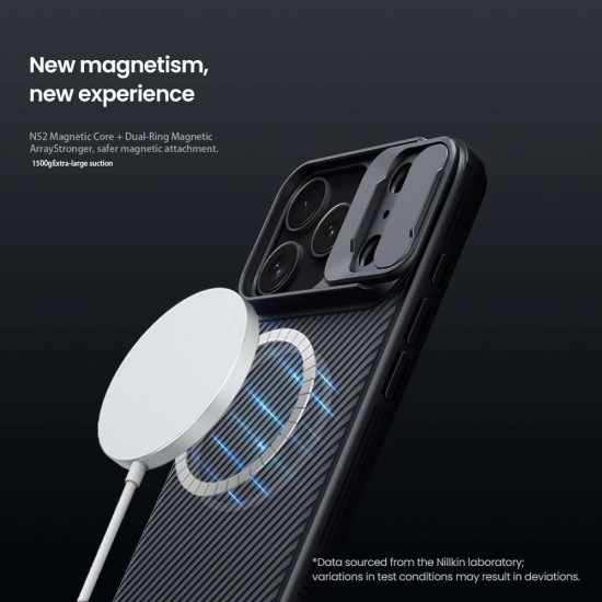 Husa Nillkin CamShield PRO Magnetică (MagSafe) pentru iPhone 17 Pro, Neagra Husa Nillkin CamShield PRO Magnetică (MagSafe) pentru iPhone 17 Pro, Neagra (Bakr, 57983127579) by www.silkase.ro