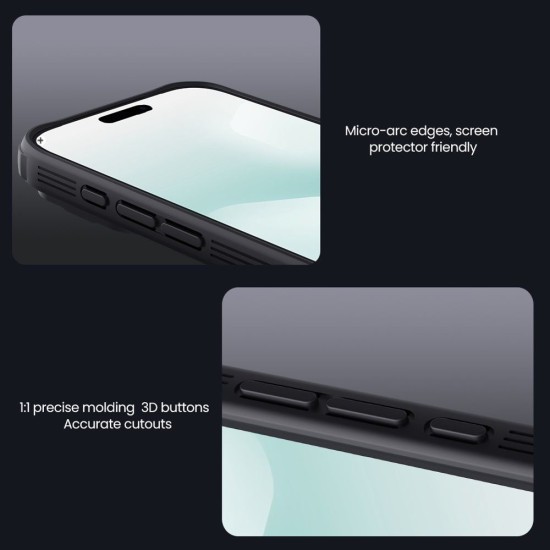 Husa Nillkin CamShield PRO Magnetică (MagSafe) pentru iPhone 17 Pro, Transparentă (Negru) Husa Nillkin CamShield PRO Magnetică (MagSafe) pentru iPhone 17 Pro, Transparentă (Negru) (Bakr, 57983127580) by www.silkase.ro