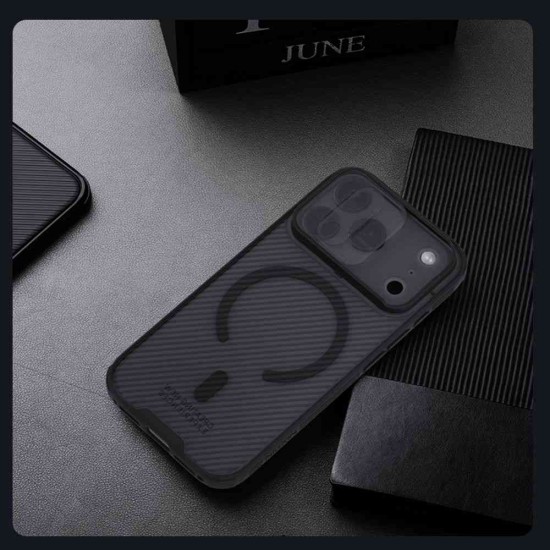 Husa Nillkin CamShield PRO Magnetică (MagSafe) pentru iPhone 17 Pro, Transparentă (Negru) Husa Nillkin CamShield PRO Magnetică (MagSafe) pentru iPhone 17 Pro, Transparentă (Negru) (Bakr, 57983127580) by www.silkase.ro