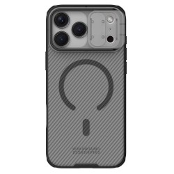 Husa Nillkin CamShield PRO Magnetică (MagSafe) pentru iPhone 17 Pro Max, Transparentă (Negru)