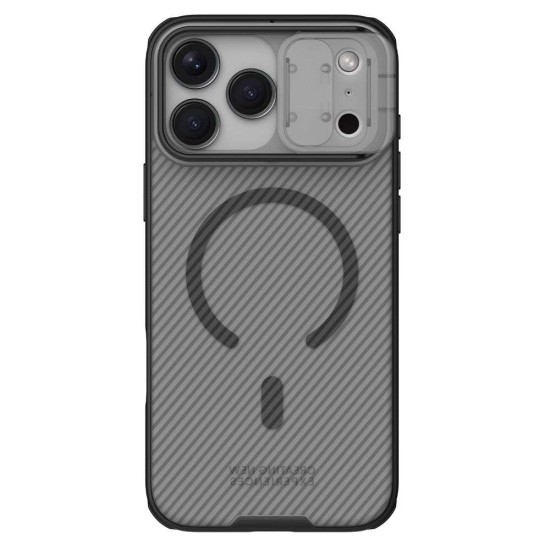 Husa Nillkin CamShield PRO Magnetică (MagSafe) pentru iPhone 17 Pro Max, Transparentă (Negru) Husa Nillkin CamShield PRO Magnetică (MagSafe) pentru iPhone 17 Pro Max, Transparentă (Negru) (Bakr, 57983127582) by www.silkase.ro