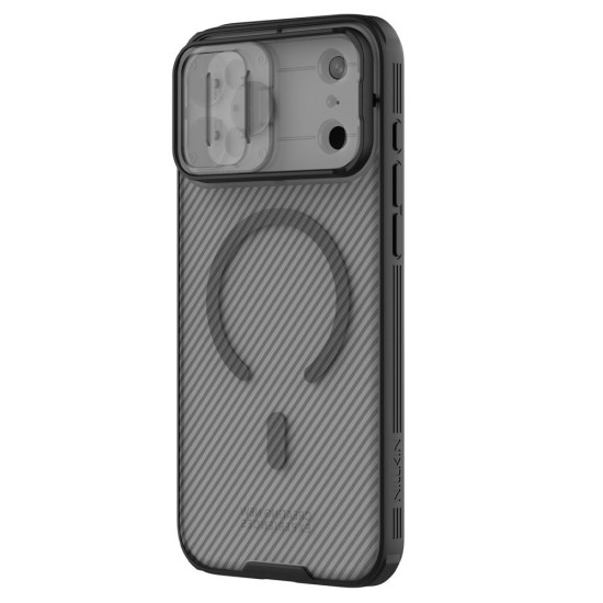 Husa Nillkin CamShield PRO Magnetică (MagSafe) pentru iPhone 17 Pro Max, Transparentă (Negru) Husa Nillkin CamShield PRO Magnetică (MagSafe) pentru iPhone 17 Pro Max, Transparentă (Negru) (Bakr, 57983127582) by www.silkase.ro