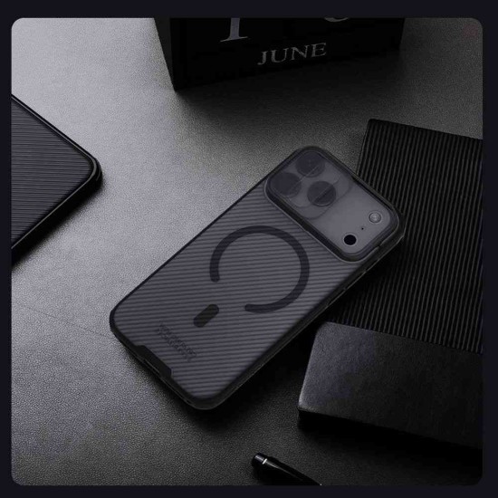 Husa Nillkin CamShield PRO Magnetică (MagSafe) pentru iPhone 17 Pro Max, Transparentă (Negru) Husa Nillkin CamShield PRO Magnetică (MagSafe) pentru iPhone 17 Pro Max, Transparentă (Negru) (Bakr, 57983127582) by www.silkase.ro