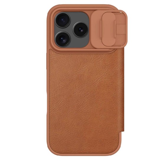 Husa Nillkin Qin Book PRO (Piele) pentru Apple iPhone 17 Pro, Maro Husa Nillkin Qin Book PRO (Piele) pentru Apple iPhone 17 Pro, Maro (Bakr, 57983127547) by www.silkase.ro