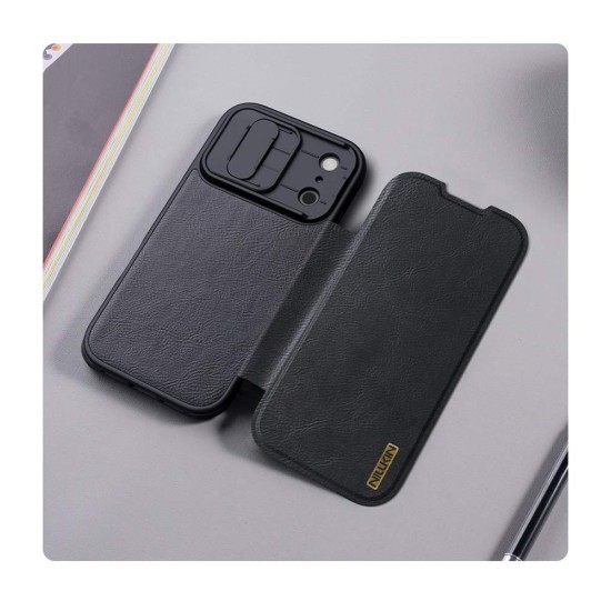 Husa Nillkin Qin Book PRO (Piele) pentru Apple iPhone 17 Pro, Maro Husa Nillkin Qin Book PRO (Piele) pentru Apple iPhone 17 Pro, Maro (Bakr, 57983127547) by www.silkase.ro