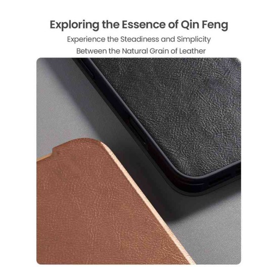Husa Nillkin Qin Book PRO (Piele) pentru Apple iPhone 17 Pro Max, Maro Husa Nillkin Qin Book PRO (Piele) pentru Apple iPhone 17 Pro Max, Maro (Bakr, 57983127549) by www.silkase.ro
