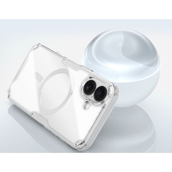 Husa Nillkin Nature TPU PRO Magnetică (MagSafe) pentru Apple iPhone 17, Transparentă (Bakr, 57983127554) by www.silkase.ro