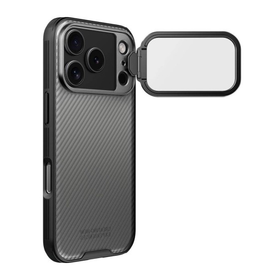 Husa Nillkin CamShield Prop (Stand Cameră) pentru iPhone 17 Pro, Transparentă (Negru) (Bakr, 57983127587) by www.silkase.ro