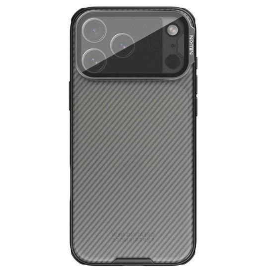 Husa Nillkin CamShield Prop (Stand Cameră) pentru iPhone 17 Pro Max, Transparentă (Negru) (Bakr, 57983127589) by www.silkase.ro