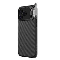 Husa Nillkin CamShield Prop (Stand Cameră) pentru iPhone 17 Pro Max, Neagra Husa Nillkin CamShield Prop (Stand Cameră) pentru iPhone 17 Pro Max, Neagra