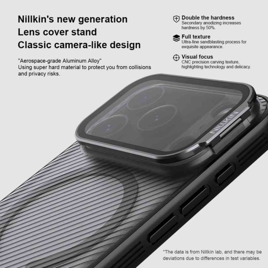Husa Nillkin CamShield Prop Magnetică (MagSafe) pentru iPhone 17 Pro, Transparentă (Negru) Husa Nillkin CamShield Prop Magnetică (MagSafe) pentru iPhone 17 Pro, Transparentă (Negru) (Bakr, 57983127591) by www.silkase.ro