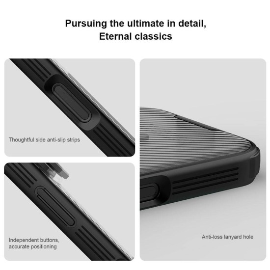 Husa Nillkin CamShield Prop Magnetică (MagSafe) pentru iPhone 17 Pro, Transparentă (Negru) Husa Nillkin CamShield Prop Magnetică (MagSafe) pentru iPhone 17 Pro, Transparentă (Negru) (Bakr, 57983127591) by www.silkase.ro