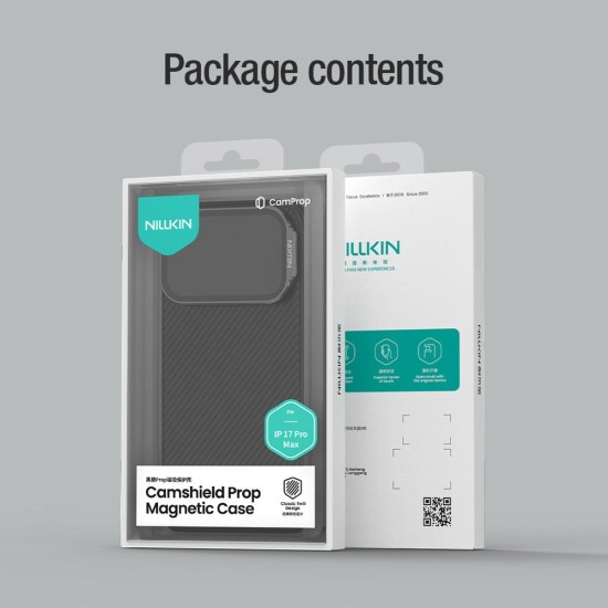 Husa Nillkin CamShield Prop Magnetică (MagSafe) pentru iPhone 17 Pro Max, Neagra Husa Nillkin CamShield Prop Magnetică (MagSafe) pentru iPhone 17 Pro Max, Neagra (Bakr, 57983127594) by www.silkase.ro