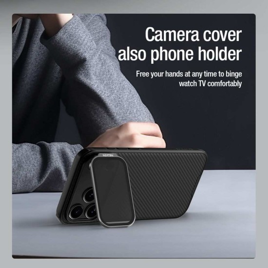 Husa Nillkin CamShield Prop Magnetică (MagSafe) pentru iPhone 17 Pro Max, Neagra Husa Nillkin CamShield Prop Magnetică (MagSafe) pentru iPhone 17 Pro Max, Neagra (Bakr, 57983127594) by www.silkase.ro