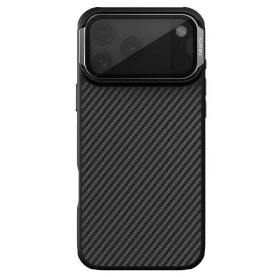 Husa Nillkin CarboProp Aramidă Magnetică (MagSafe) pentru iPhone 17 Pro Max, Neagra (Bakr, 57983127622) by www.silkase.ro