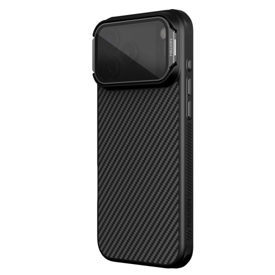 Husa Nillkin CarboProp Aramidă Magnetică (MagSafe) pentru iPhone 17 Pro Max, Neagra (Bakr, 57983127622) by www.silkase.ro