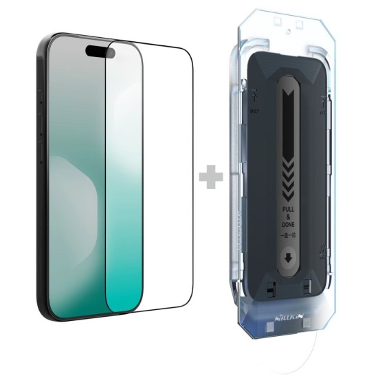 Folie de Sticlă Nillkin CP+ PRO (2.5D, Full Cover) pentru Apple iPhone 17 (cu aplicator), Neagra (Bakr, 57983127521) by www.silkase.ro