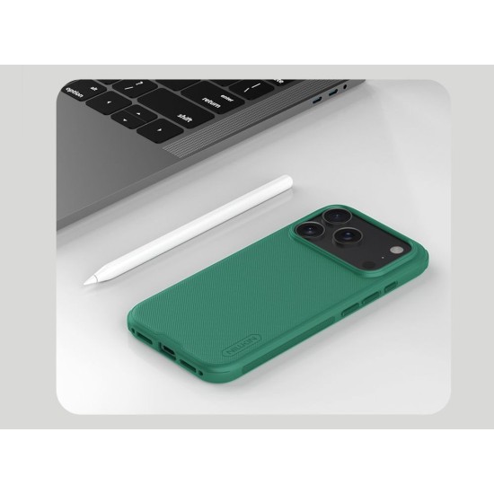 Husa Nillkin Super Frosted PRO pentru Apple iPhone 17 Pro, Verde Închis Husa Nillkin Super Frosted PRO pentru Apple iPhone 17 Pro, Verde Închis (Bakr, 57983127606) by www.silkase.ro