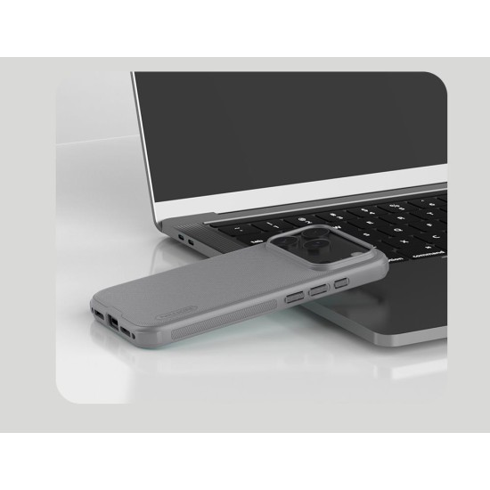Husa Nillkin Super Frosted PRO pentru Apple iPhone 17 Pro, Gri Titaniu Husa Nillkin Super Frosted PRO pentru Apple iPhone 17 Pro, Gri Titaniu (Bakr, 57983127607) by www.silkase.ro
