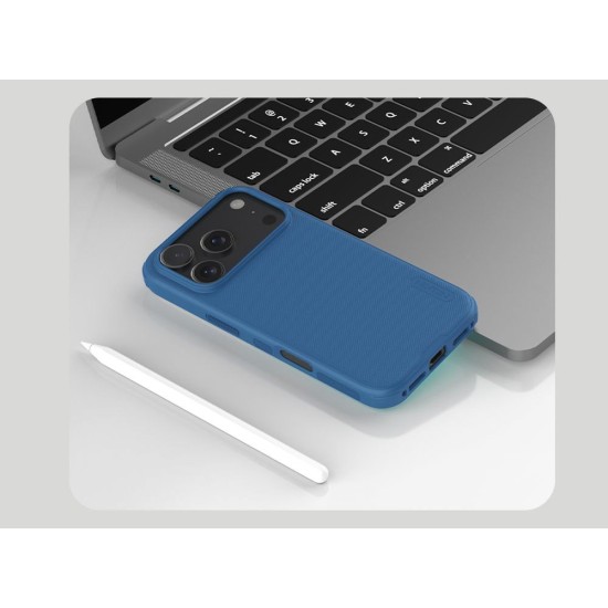 Husa Nillkin Super Frosted PRO pentru Apple iPhone 17 Pro Max, Albastra Husa Nillkin Super Frosted PRO pentru Apple iPhone 17 Pro Max, Albastra (Bakr, 57983127608) by www.silkase.ro