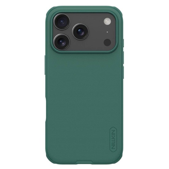 Husa Nillkin Super Frosted PRO pentru Apple iPhone 17 Pro Max, Verde Închis Husa Nillkin Super Frosted PRO pentru Apple iPhone 17 Pro Max, Verde Închis (Bakr, 57983127609) by www.silkase.ro