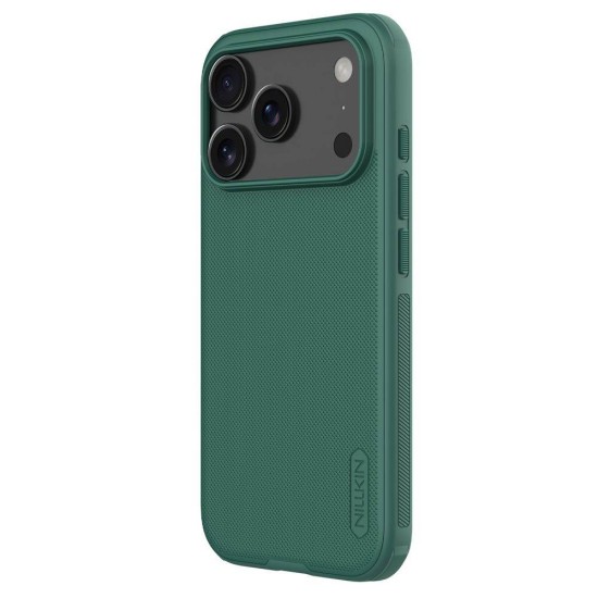 Husa Nillkin Super Frosted PRO pentru Apple iPhone 17 Pro Max, Verde Închis Husa Nillkin Super Frosted PRO pentru Apple iPhone 17 Pro Max, Verde Închis (Bakr, 57983127609) by www.silkase.ro